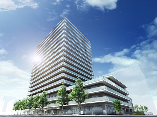 カーサプラチナみなとみらいの外観パース