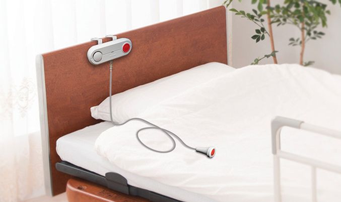 施設内のベッド