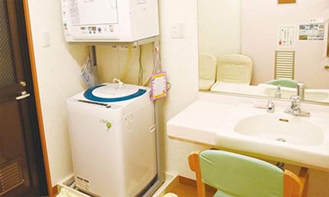 洗濯機と洗面台