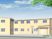 四角い建物の外観パース。淡い色合いの外観をパースで書き起こしたもの