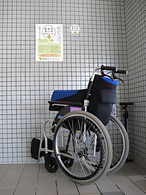 車椅子の設置スペース