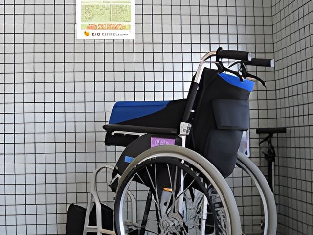 車椅子の設置スペース 廊下 車椅子専用スペースが確保されています。快適な介護環境が整っています。