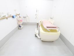 清潔な浴室の一角