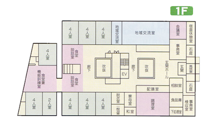 施設の平面図