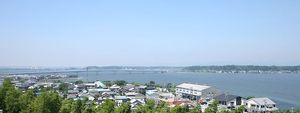 広がる景色の中庭  