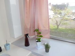 洗面台と窓のある空間