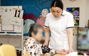 介護の場面の様子