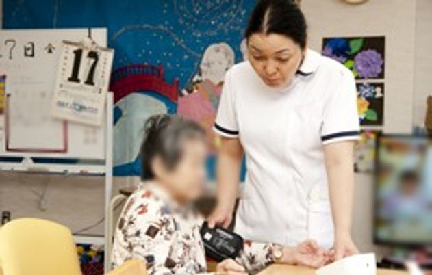介護の場面の様子
