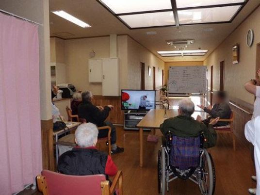 共有リビングの日常風景