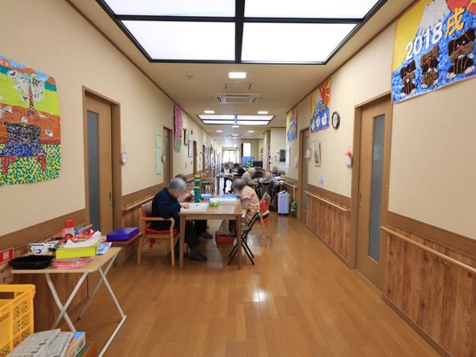 廊下での活動風景