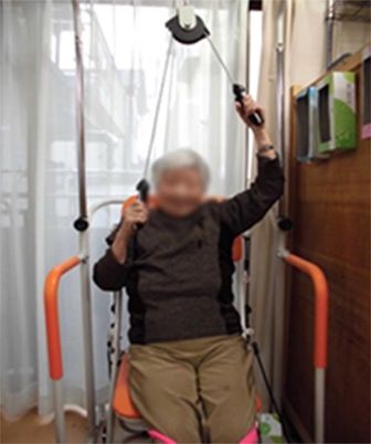 訓練を受ける人の機能訓練室