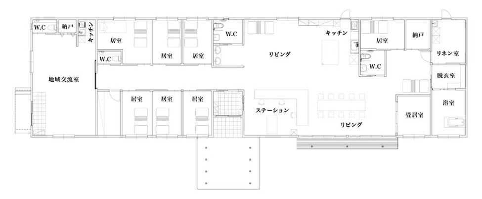 開放感のあるリビング