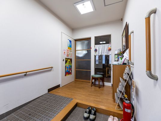 スタッフルームの入口
