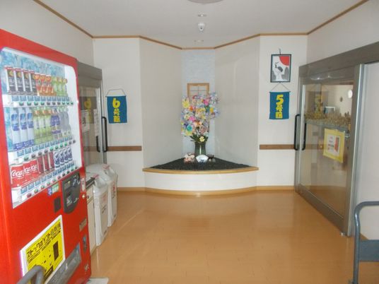 自販機がある廊下  