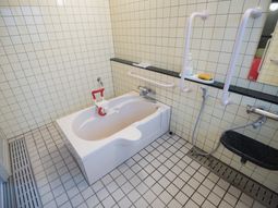 手すり付バスルーム