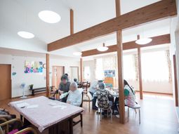 明るい共有スペース