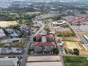 施設外観の空撮  