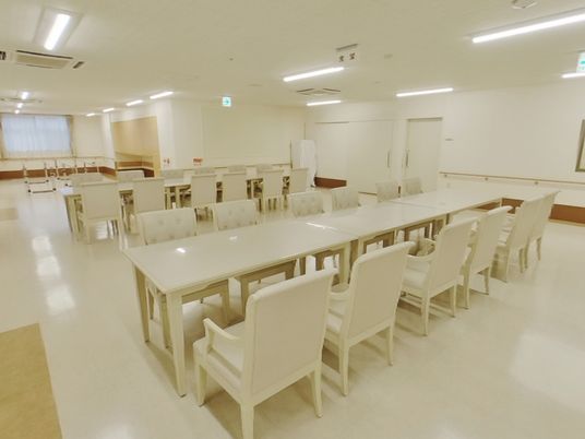 広々とした食堂