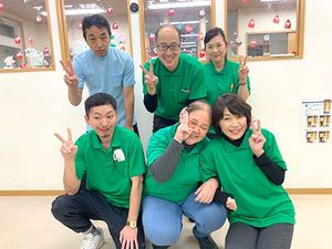 スタッフ集合の廊下  