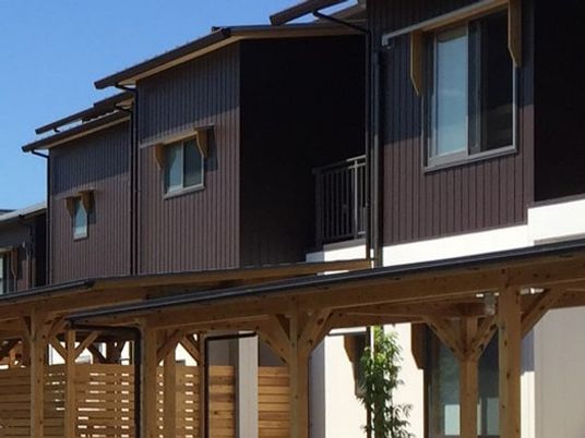 木材を使った外観