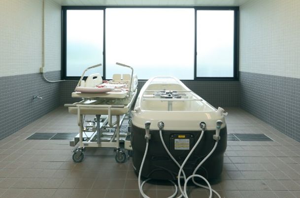 ゆったりとした浴室