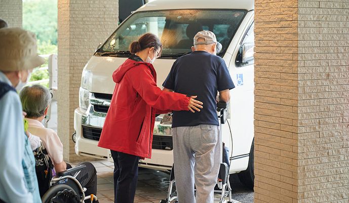 介護施設のエントランス