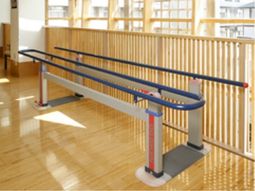 歩行訓練用バーのある室内