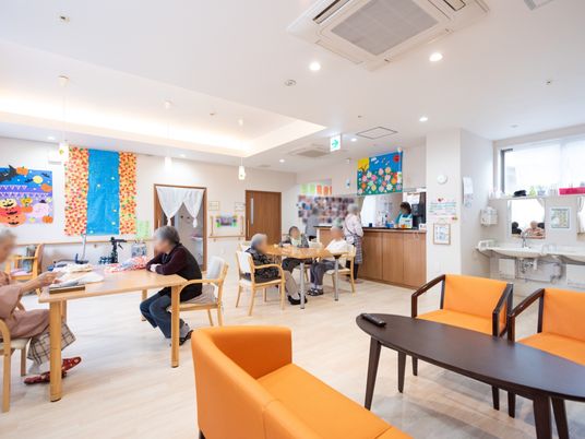 明るい共有スペース