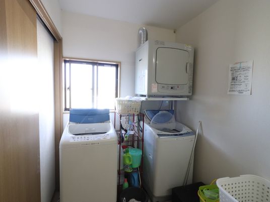 洗濯設備が整う部屋