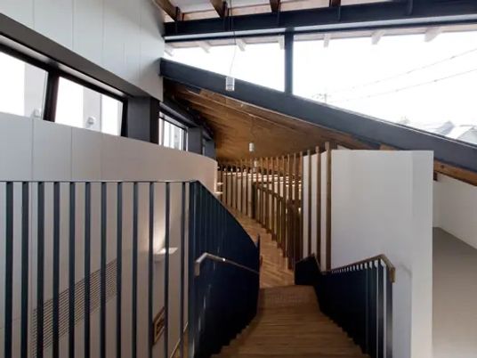 温かみのある階段