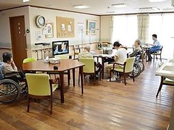 明るい共有スペース