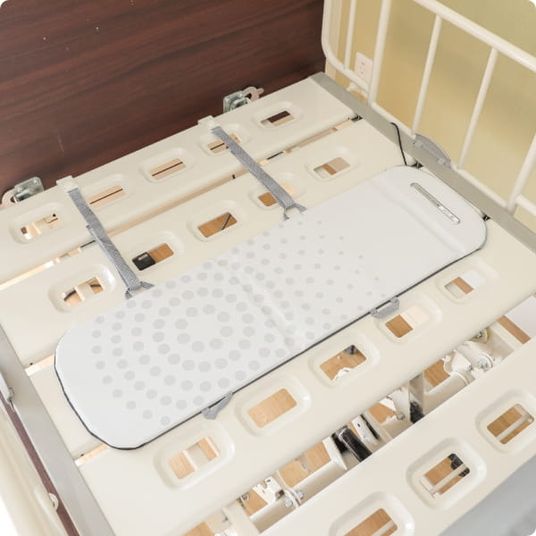 快適なベッドの一部