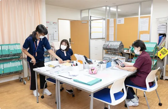 スタッフ業務の様子