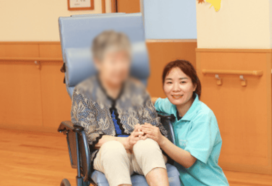 車椅子サポートの様子