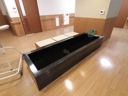 清潔な浴室の一角