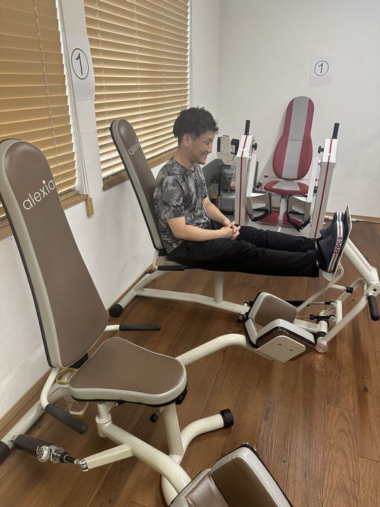 トレーニング風景の部屋