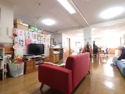 明るい共有スペース