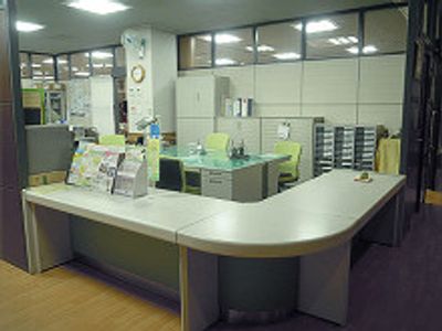 開放感あるフロント