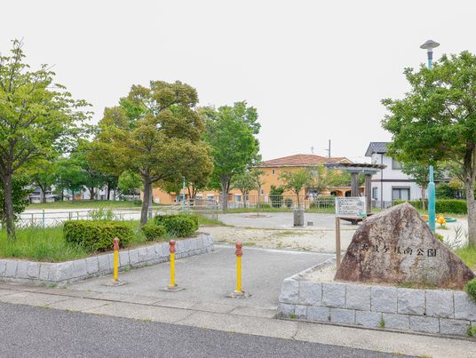 緑豊かな中庭風景