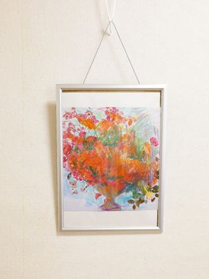 壁掛けのカラフルな絵