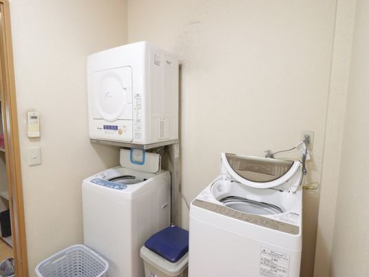 洗濯機と乾燥機の設置