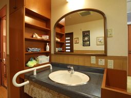 温かみのある洗面台