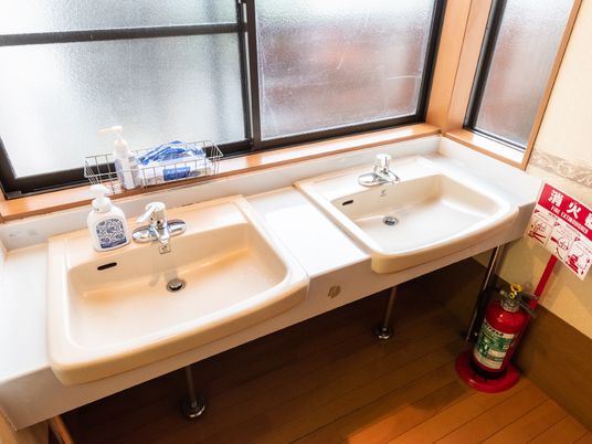 洗面台の設備が整っています