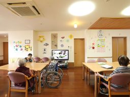 明るい共有スペース