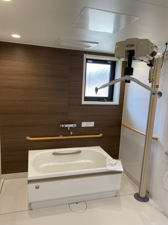 清潔な浴室設備