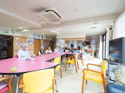 明るい共有スペース