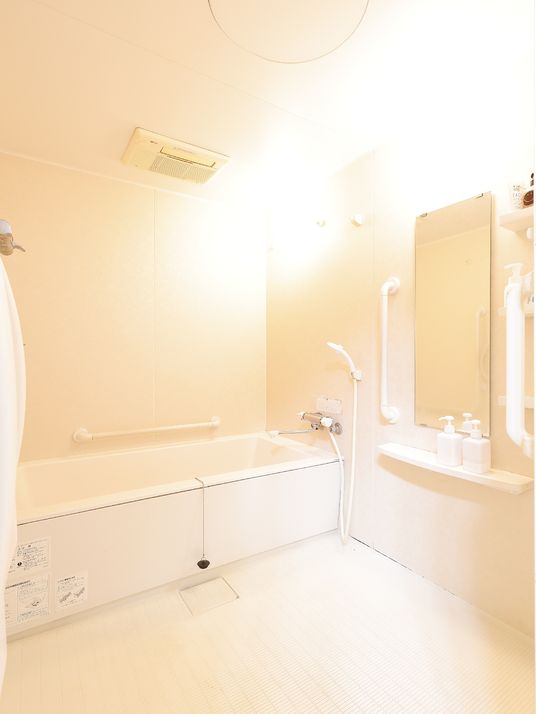 手すり付きの洋室風呂