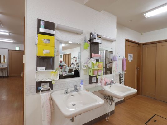 清潔感ある手洗い場