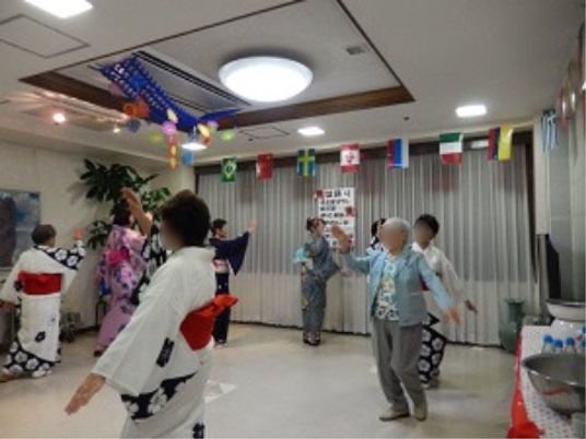 祭り気分のレクリエーション