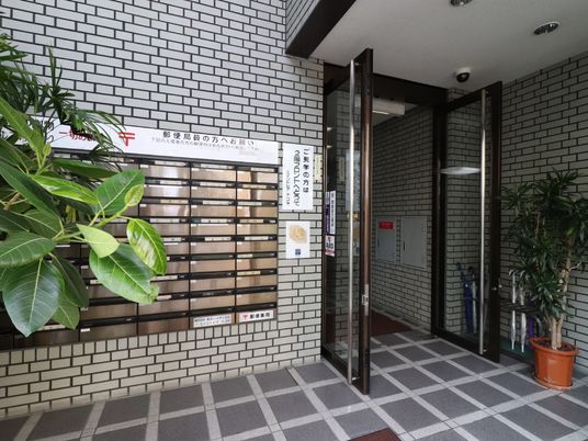 エントランスと郵便ポスト